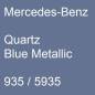 Preview: Mercedes-Benz, Quartz Blue Metallic, 935 / 5935.